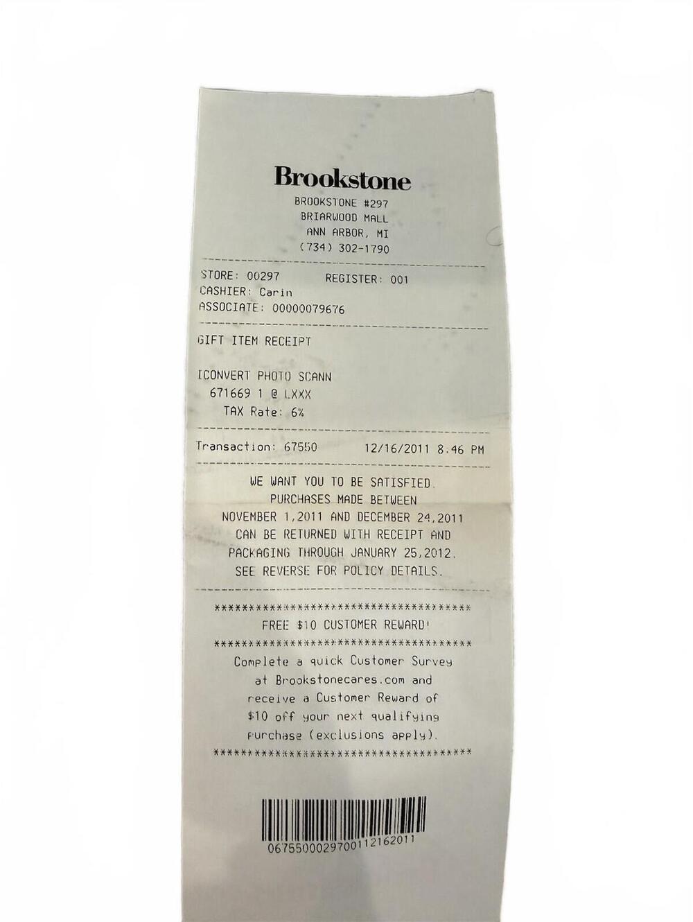 Brookstone iConvert Photo Scanner Save Photos Without Computer - Picture 8 of 9
